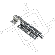 Задвижка накладная ЗТ-60 Цинк ЧЕТЫРЕ СЕЗОНА