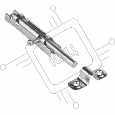 Задвижка накладная 80 цинк ЧЕТЫРЕ СЕЗОНА