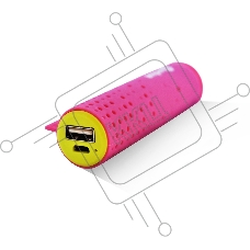 Внешняя аккумуляторная батарея Amperin AI-TUBE P 3100mAh (11Wh) розовая