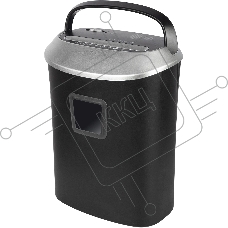 Шредер Cactus CS-SH-P6 черный (секр.P-4) фрагменты 10лист. 21лтр. скрепки скобы пл.карты