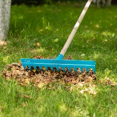 Грабли пластиковые Palisad LUXE 430 мм, 13 прямых зубьев, усиленные, без черенка