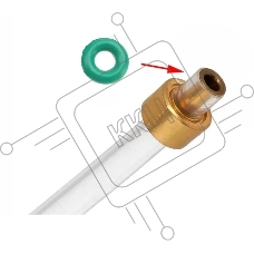 Уплотнитель на тефлоновую трубку кофемашин JURA, зеленый 7.2x3.4x1.9 мм