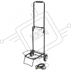 Тележка Рыжий кот BX-25ZP-2 черная, металл. колеса, до 25 кг