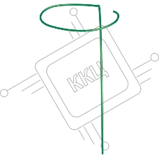 Опора для цветов Россия круг 0,4м,выс.0,9м 1 шт. диаметр трубы 10мм/Р/64461