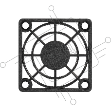 Решетка для вентилятора 40x40 ExeGate EG-040PSB (40x40 мм, пластиковая, квадратная, черная)