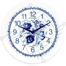 Часы настенные кварцевые Energy ЕС-102 гжель