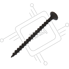 Саморез гипсокартон-металл Kranz 3.5х55, упаковка поставщика (4 000 шт.)