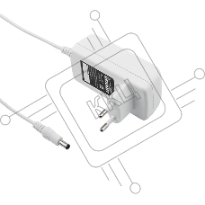 Источник питания Rexant 12 V 24 W с DC разъемом подключения 5.5х2.1, белый корпус (IP23)