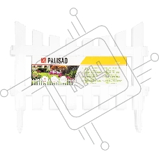 Забор декоративный Palisad 36х300 см, белый