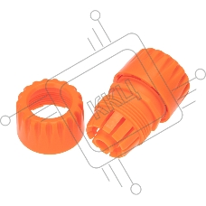 Муфта переходная для шланга 1/2 и 3/4 дюйма Четыре Сезона