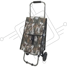 Тележка с сумкой Рыжий кот D203 ХАКИ, до 25кг