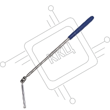 Магнит на шарнире телескопический Rexant 280-430 мм (удержание 450 г)