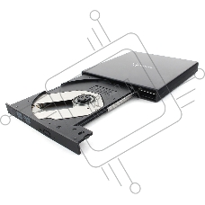 Оптический привод внешний с интерфейсом USB Gembird DVD-USB-02 пластик, черный