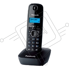 Телефон беспроводной (DECT) Panasonic KX-TG1611RUH (серый) АОН, Caller ID,12 мелодий звонка,подсветка дисплея,поиск трубки