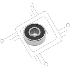 Подшипник 606 2RS 6x17x6мм (шт)