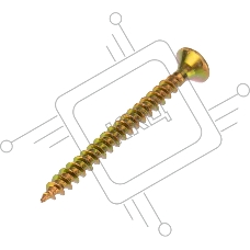 Саморез универсальный Kranz 3.5х40, желтый цинк, упаковка поставщика (12 000 шт.)