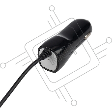 Автозарядка в прикуриватель Rexant microUSB (АЗУ) (5 V, 1000 mA) шнур спираль 1.2 м черный