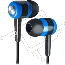 Наушники проводные Defender Basic 616 черный/синий, внутриканальные, Jack 3.5 мм