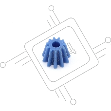 Малая шестерня для мясорубки Bosch, Siemens 152315 (на металлический шток)