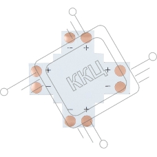 Плата соединительная (X) для одноцветных светодиодных лент шириной 8 мм LAMPER
