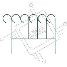 Заборчик садово-парковый, волнистый, 0,7х0,9 м Россия