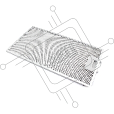 Жировой фильтр для вытяжек Krona 142.1190.03 376х204 мм