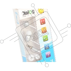 Наушники проводные Dialog EP-F55 серебристый, внутриканальные, Jack 3.5 мм