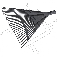 Грабли веерные пластиковые Сибртех, 600 мм, 24 плоских зуба, без черенка