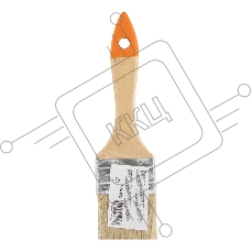 Кисть плоская Sparta 50 мм, натуральная щетина, деревянная рукоятка, для масляных красок, лаков