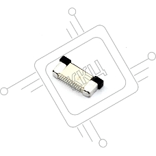 Разъем FPC Half Coverage Bottom Contact 0.5K-BX-12PWB 12 pin высота 2мм шаг 0,5мм