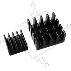 Набор радиаторов ACD черный Aluminum Heat Sink set (14x14x7мм + 9x9x5мм) RA027 for Raspberry Pi 3